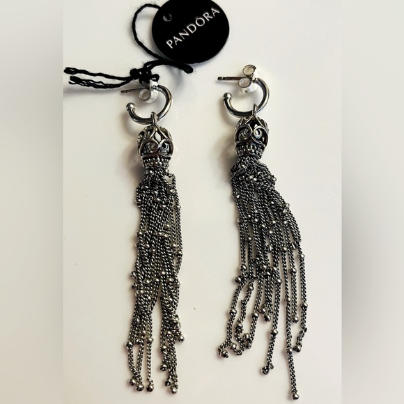 Pandora Jewelry - PANDORA Sterling Silver 925 Enchanted Tassels Drop Pierced Earrings
